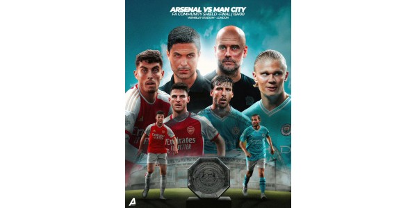 Arsenal og Manchester City straffesparkskonkurrence modangreb, stolte af Football Community Shield